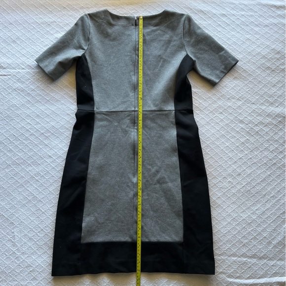 J. Crew color block grey and black short sleeves crew neck dress - Picture 6 of 6